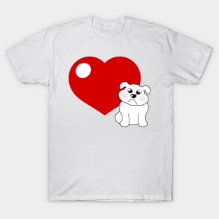 Big heart for little bulldog T-Shirt